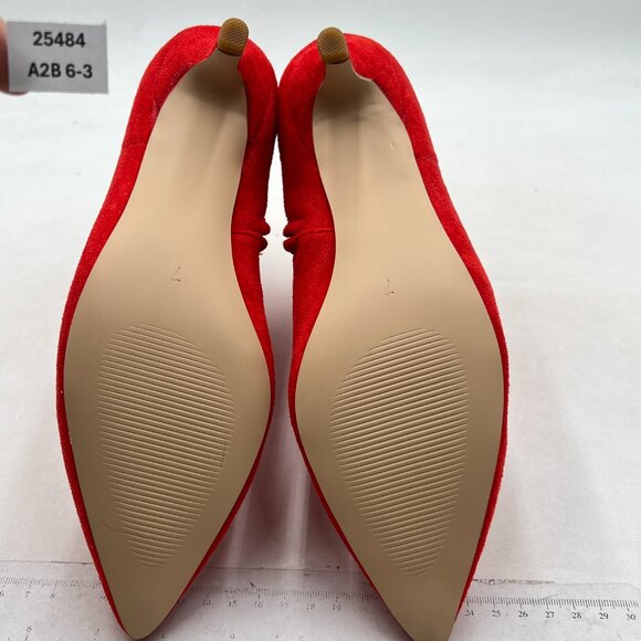 Red Ankle Boots for Women - Picture 6 of 7